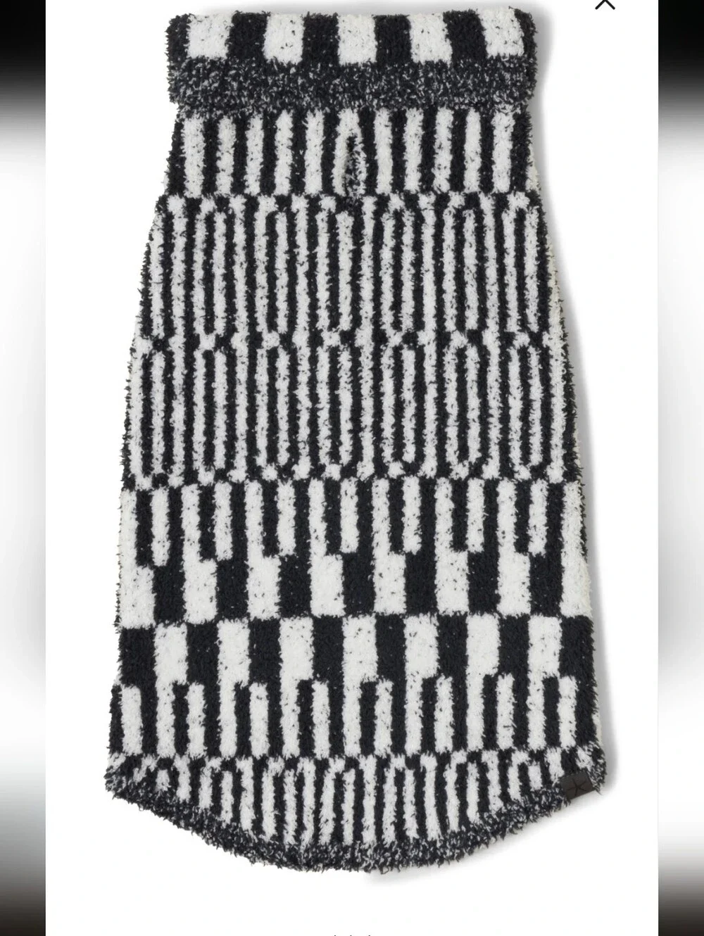 Barefoot Dreams CozyChic Abstract Check Dog Sweater XL 45-65 Lb NWT Quiet Luxury